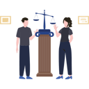 پیش‌نمایش فایل couple-standing-in-courtroom-8741155 از پک حقوق و عدالت