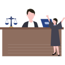 پیش‌نمایش فایل female-lawyer-is-standing-in-court-talking-to-a-judge-8741135 از پک حقوق و عدالت