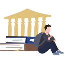 پیش‌نمایش فایل male-lawyer-is-sitting-on-the-floor-wearing-a-bag-8741008 از پک حقوق و عدالت