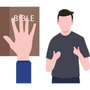 پیش‌نمایش فایل male-lawyer-is-swearing-on-the-bible-8741163 از پک حقوق و عدالت