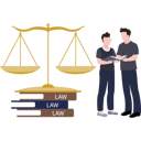 پیش‌نمایش فایل male-lawyer-standing-with-a-law-book-8740965 از پک حقوق و عدالت