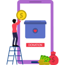 پیش‌نمایش فایل boy-is-making-a-donation-online-8698683 از پک سرمایه‌گذاری و تأمین مالی