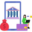 پیش‌نمایش فایل girl-is-doing-online-banking-8698688 از پک سرمایه‌گذاری و تأمین مالی