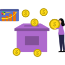 پیش‌نمایش فایل girl-is-saving-money-in-a-box-8698667 از پک سرمایه‌گذاری و تأمین مالی