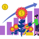 پیش‌نمایش فایل girl-is-watering-the-dollar-plants-8698690 از پک سرمایه‌گذاری و تأمین مالی