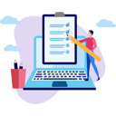 پیش‌نمایش فایل boy-ticking-checklist-online-8740514 از پک آموزش و یادگیری