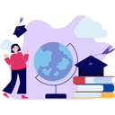 پیش‌نمایش فایل girl-standing-near-globe-8740524 از پک آموزش و یادگیری