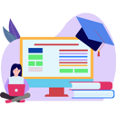 پیش‌نمایش فایل girl-studying-on-laptop-8730342 از پک آموزش و یادگیری