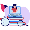 پیش‌نمایش فایل girl-teaching-online-8730364 از پک آموزش و یادگیری