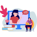 پیش‌نمایش فایل girl-teaching-student-online-8730334 از پک آموزش و یادگیری