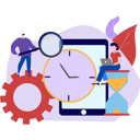 پیش‌نمایش فایل girl-working-on-time-management-8740515 از پک آموزش و یادگیری