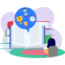 پیش‌نمایش فایل little-girl-reading-from-book-8740540 از پک آموزش و یادگیری