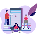 پیش‌نمایش فایل students-studying-online-8730370 از پک آموزش و یادگیری