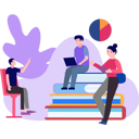 پیش‌نمایش فایل students-talking-on-education-8730351 از پک آموزش و یادگیری