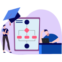 پیش‌نمایش فایل young-boys-looking-at-graduation-flow-chart-8730357 از پک آموزش و یادگیری
