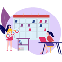 پیش‌نمایش فایل young-girl-looking-at-calendar-notes-8730361 از پک آموزش و یادگیری