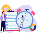 پیش‌نمایش فایل young-girl-setting-time-clock-8740512 از پک آموزش و یادگیری