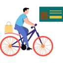 پیش‌نمایش فایل bicycle-delivery-8824538 از پک خرید آنلاین