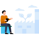 پیش‌نمایش فایل boy-is-sitting-outside-the-plant-factory-8822929 از پک محیط زیست