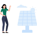 پیش‌نمایش فایل girl-is-looking-at-the-solar-panel-8822937 از پک محیط زیست