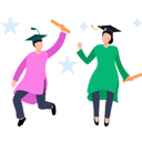 پیش‌نمایش فایل boy-and-girl-holding-their-graduation-degrees-8834058 از پک یادگیری آنلاین