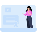 پیش‌نمایش فایل girl-is-learning-online-8834071 از پک یادگیری آنلاین