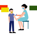 پیش‌نمایش فایل female-doctor-giving-a-vaccination-injection-to-a-boy-8825384 از پک کرونا و واکسیناسیون