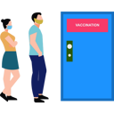 پیش‌نمایش فایل young-boy-and-young-girl-are-standing-outside-the-vaccination-office-8825378 از پک کرونا و واکسیناسیون
