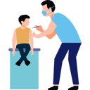 پیش‌نمایش فایل young-boy-giving-a-vaccination-injection-to-a-kid-8825387 از پک کرونا و واکسیناسیون