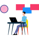 پیش‌نمایش فایل young-boy-is-working-from-home-8825365 از پک کرونا و واکسیناسیون