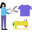پیش‌نمایش فایل girl-cutting-clothes-8834444 از پک مد