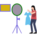 پیش‌نمایش فایل girl-trying-on-dress-in-front-of-mirror-8834466 از پک مد
