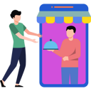 پیش‌نمایش فایل boy-buying-food-online-8834706 از پک تحویل غذا