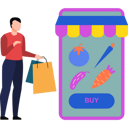 پیش‌نمایش فایل boy-buying-vegetables-online-8834713 از پک تحویل غذا