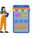 پیش‌نمایش فایل girl-buying-food-online-8834717 از پک تحویل غذا