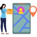 پیش‌نمایش فایل girl-holding-parcel-looking-at-location-on-mobile-8834734 از پک تحویل غذا