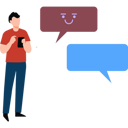 پیش‌نمایش فایل boy-looking-at-chat-bubbles-8838095 از پک رابط کاربری و تجربه کاربری