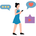 پیش‌نمایش فایل a-girl-using-social-media-8835604 از پک رسانه‌های اجتماعی
