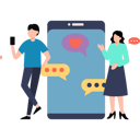 پیش‌نمایش فایل boy-and-girl-chatting-on-social-media-8835609 از پک رسانه‌های اجتماعی