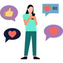 پیش‌نمایش فایل girl-using-social-media-on-mobile-8835620 از پک رسانه‌های اجتماعی
