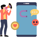 پیش‌نمایش فایل the-girl-is-doing-mobile-marketing-8835623 از پک رسانه‌های اجتماعی