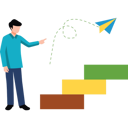 پیش‌نمایش فایل boy-looking-up-the-ladder-of-success-8836763 از پک استارتاپ‌ها و فناوری