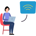 پیش‌نمایش فایل girl-looking-at-laptop-wifi-8836762 از پک استارتاپ‌ها و فناوری