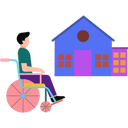 پیش‌نمایش فایل a-boy-in-a-wheelchair-is-outside-the-house-8836249 از پک کار اجتماعی و خیریه