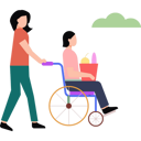 پیش‌نمایش فایل a-girl-helping-a-disabled-woman-8836241 از پک کار اجتماعی و خیریه