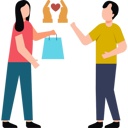 پیش‌نمایش فایل girl-giving-charity-parcel-to-boy-8836251 از پک کار اجتماعی و خیریه
