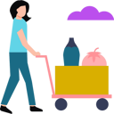پیش‌نمایش فایل the-girl-is-carrying-a-food-trolley-8836248 از پک کار اجتماعی و خیریه