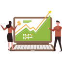 پیش‌نمایش فایل boy-and-girl-looking-at-income-graph-8848621 از پک برند و بازاریابی
