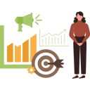 پیش‌نمایش فایل girl-achieved-marketing-objective-8848629 از پک برند و بازاریابی