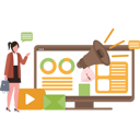 پیش‌نمایش فایل girl-looking-at-online-marketing-8848605 از پک برند و بازاریابی